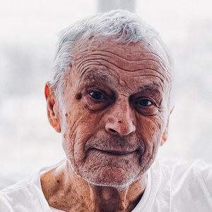 An older man at home